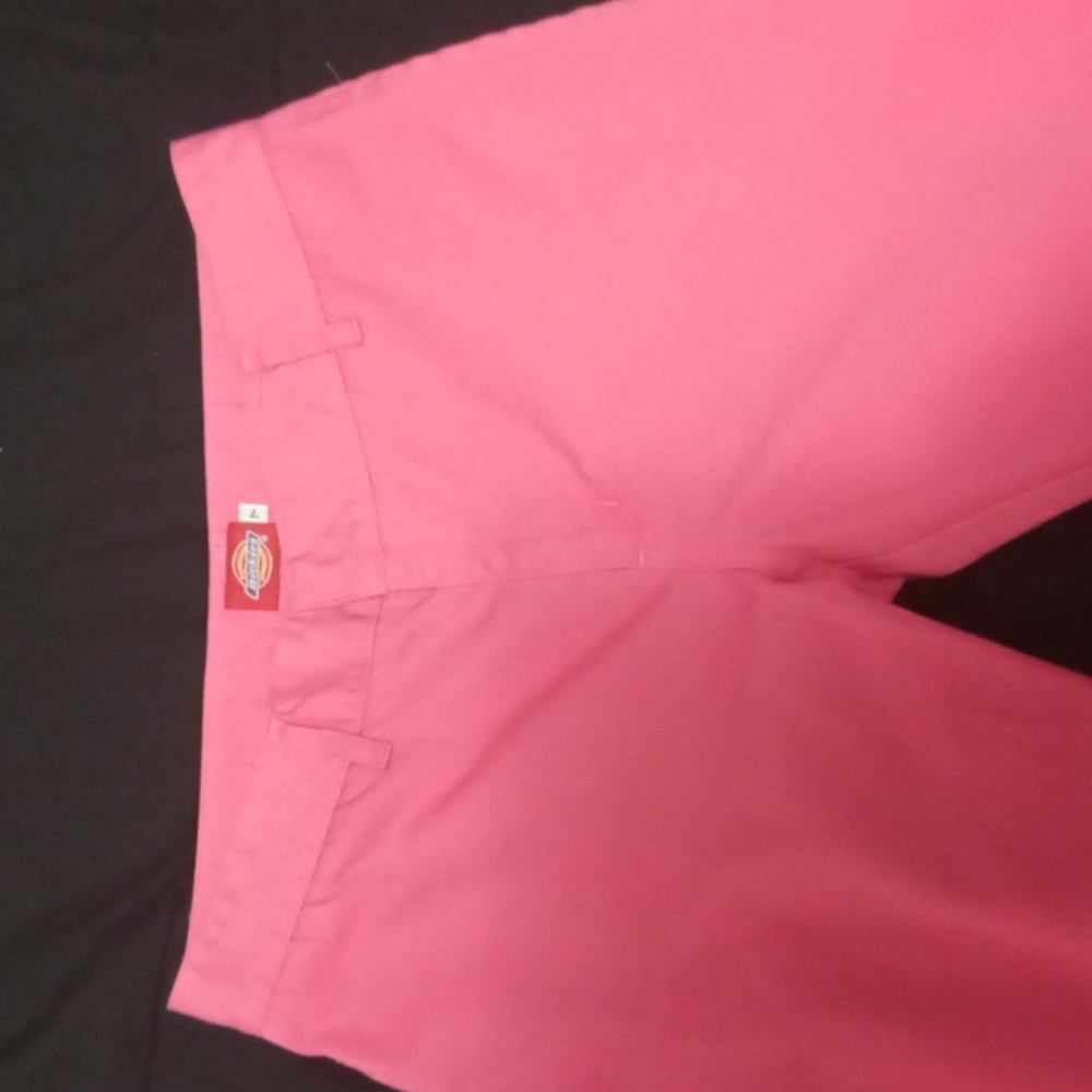 Size 7 Dickies Pink Straight Leg Trouser - Picture 4 of 7